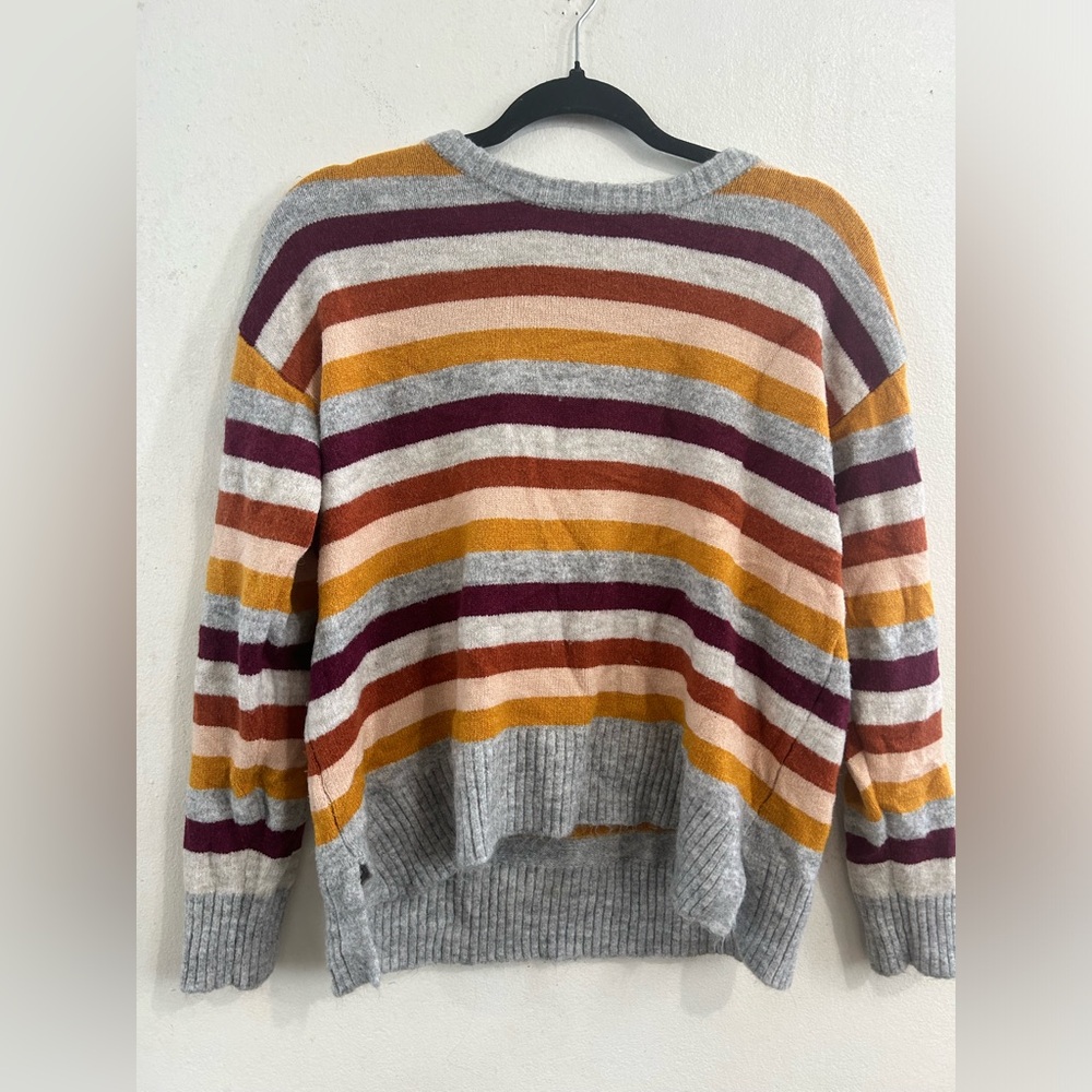 Verve Ami Colorful Striped Crew Neck Sweater